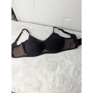 Honeylove Crossover Wireless‎ Bra Black Tan size XL
